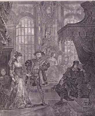 Král Jindřich Osmý a Anna Bullen (viz také 10489) od William Hogarth