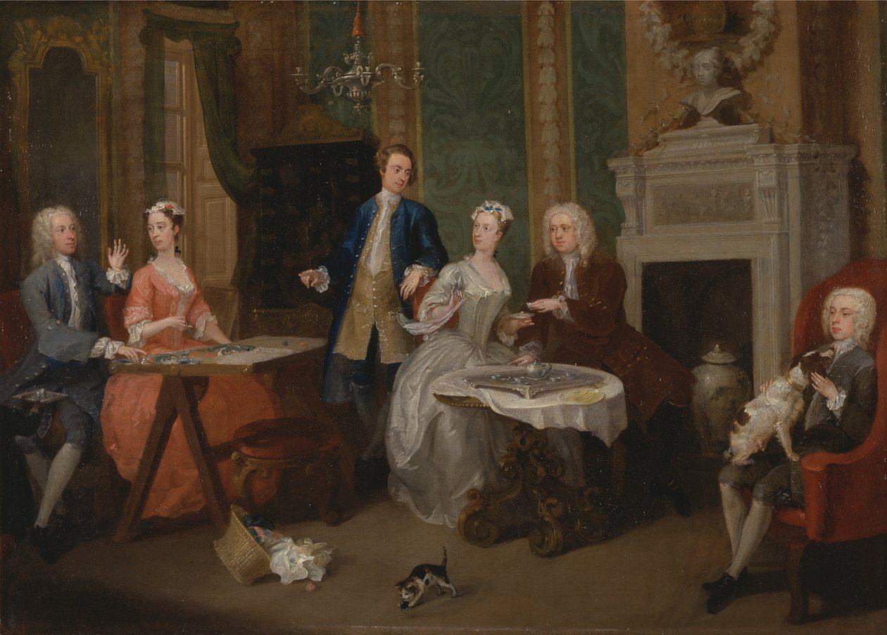 Portrét rodiny od William Hogarth