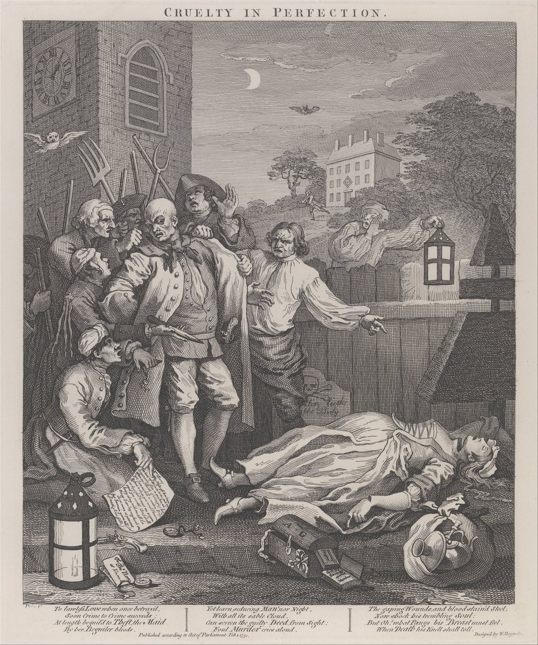 Třetí fáze krutosti- Krutost v dokonalosti od William Hogarth