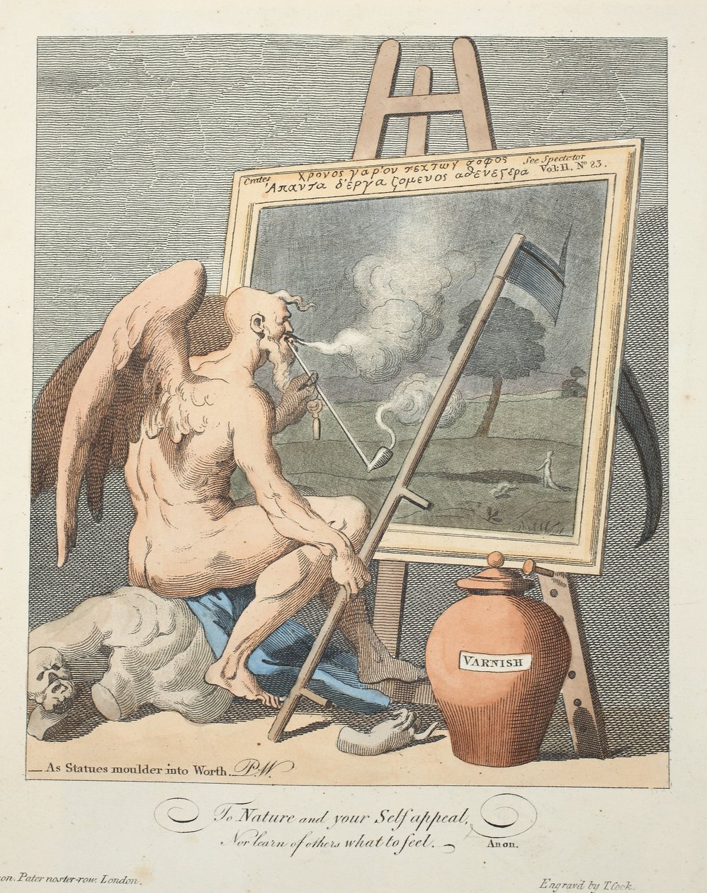 Time smoking a Picture, ilustrace z 