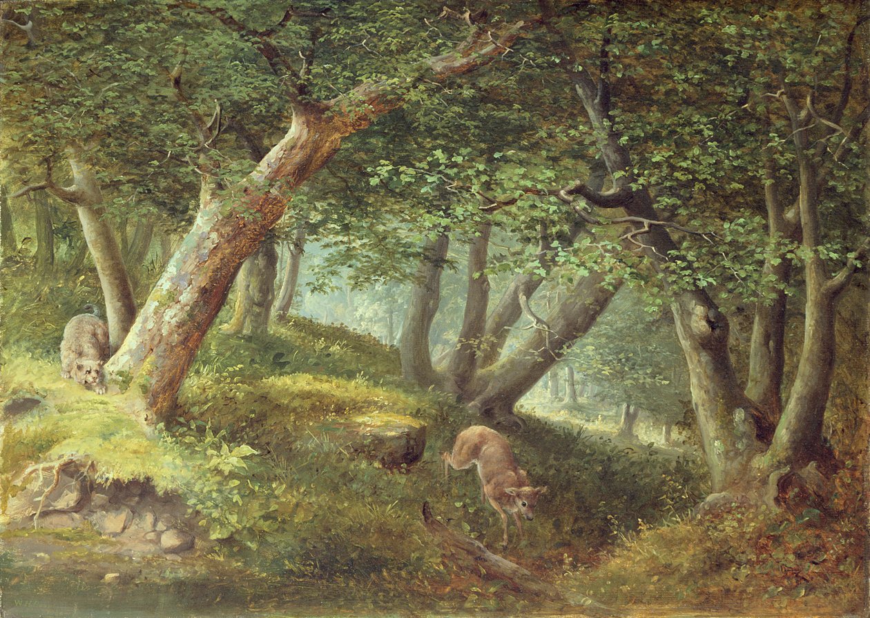 V lese, 1856 od William Holbrook Beard