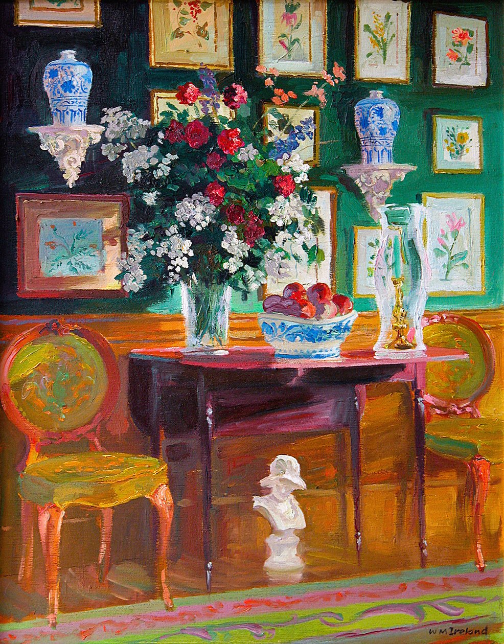 Zelené židle, 2003 od William Ireland