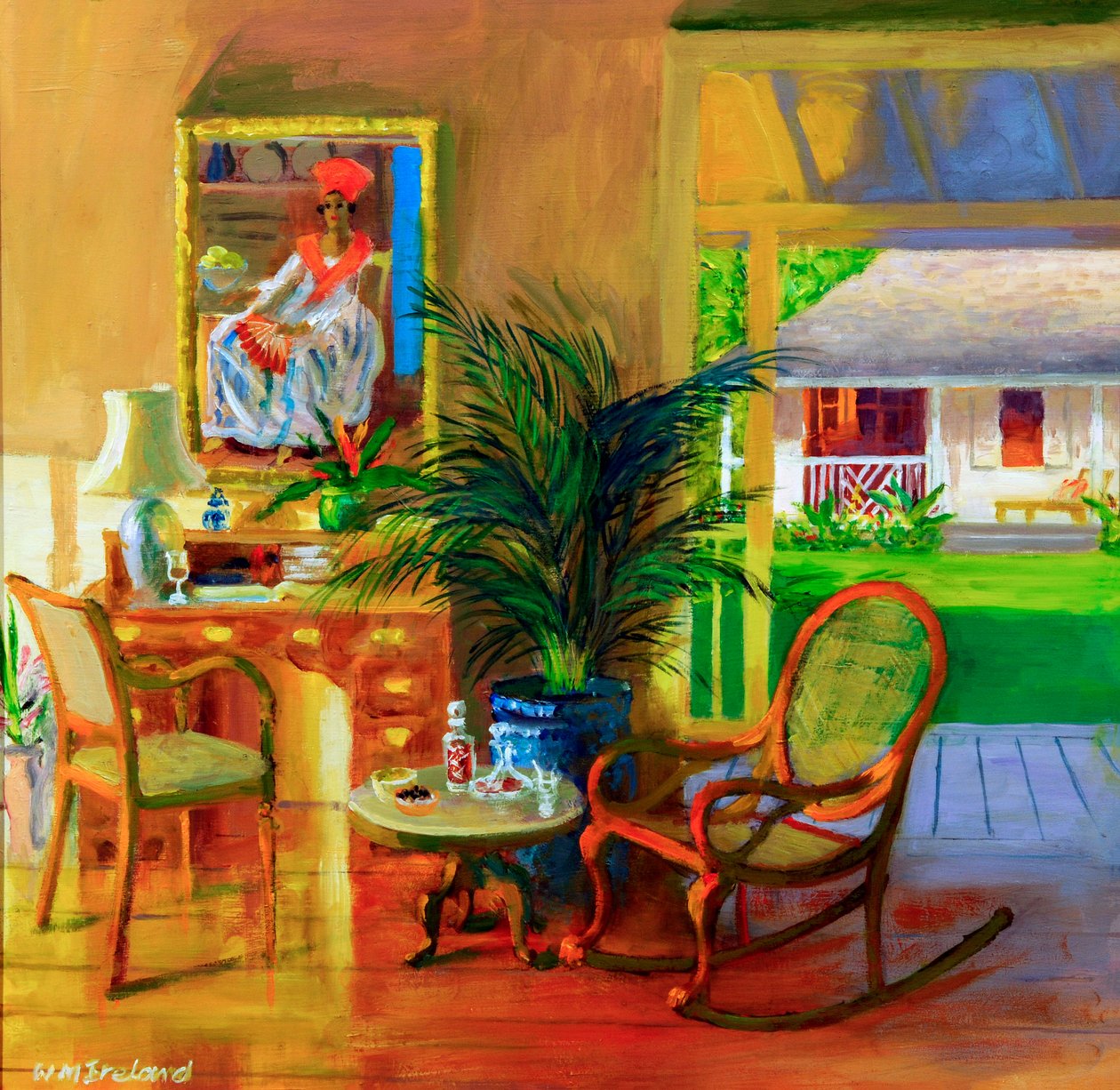 Červený ventilátor, 20078 od William Ireland