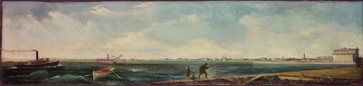 Michigan Avenue z východního rozšíření North Pier, Chicago, 1865 od William J. OBrien
