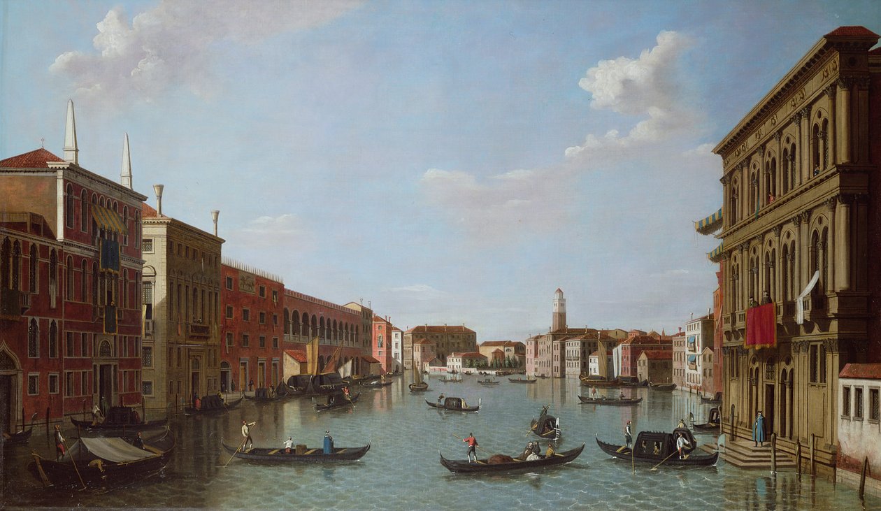 Canal Grande a San Geremia, Benátky, 18. století od William James
