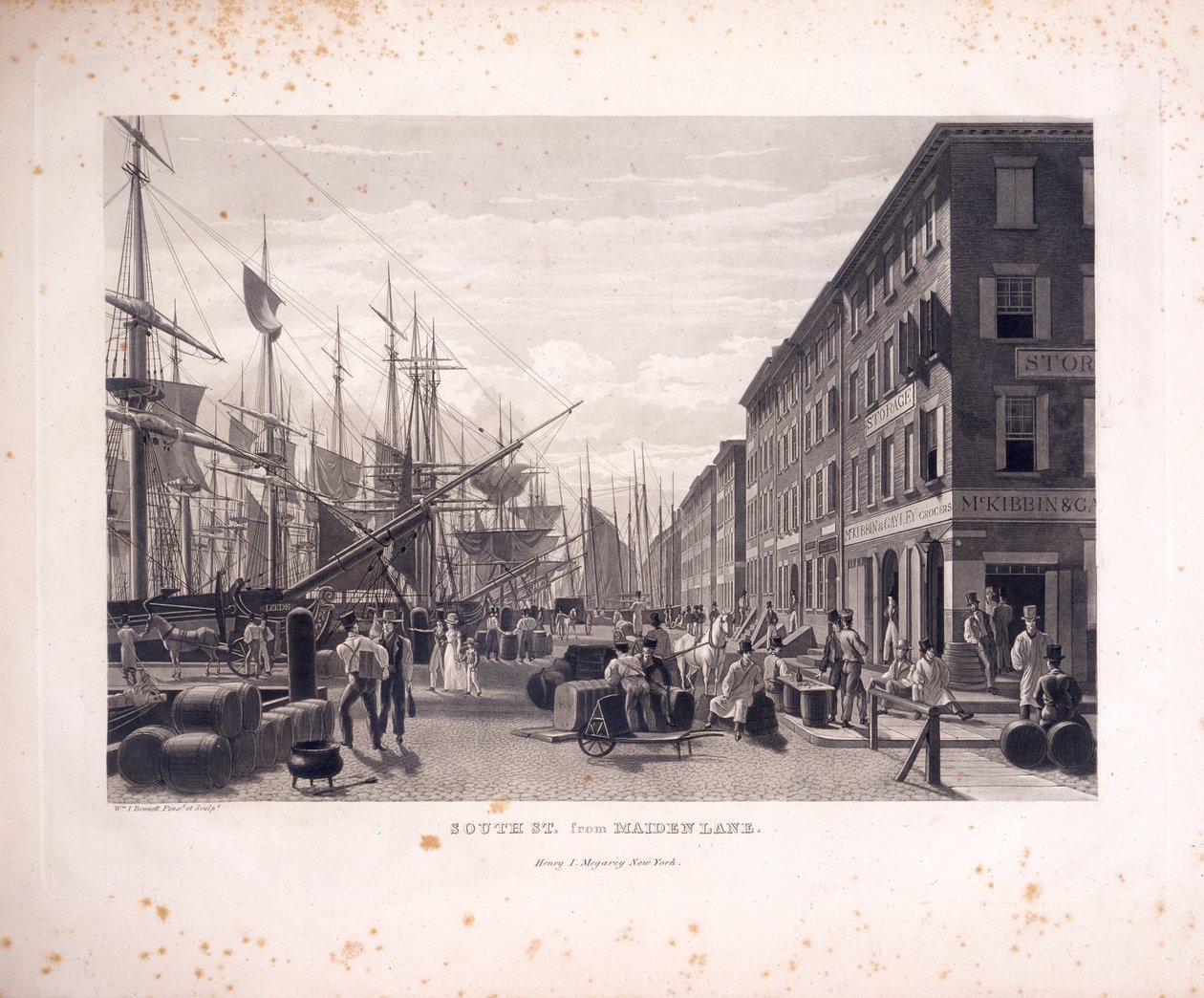 South Street od Maiden Lane, nedatováno (akvatinta) od William James Bennett