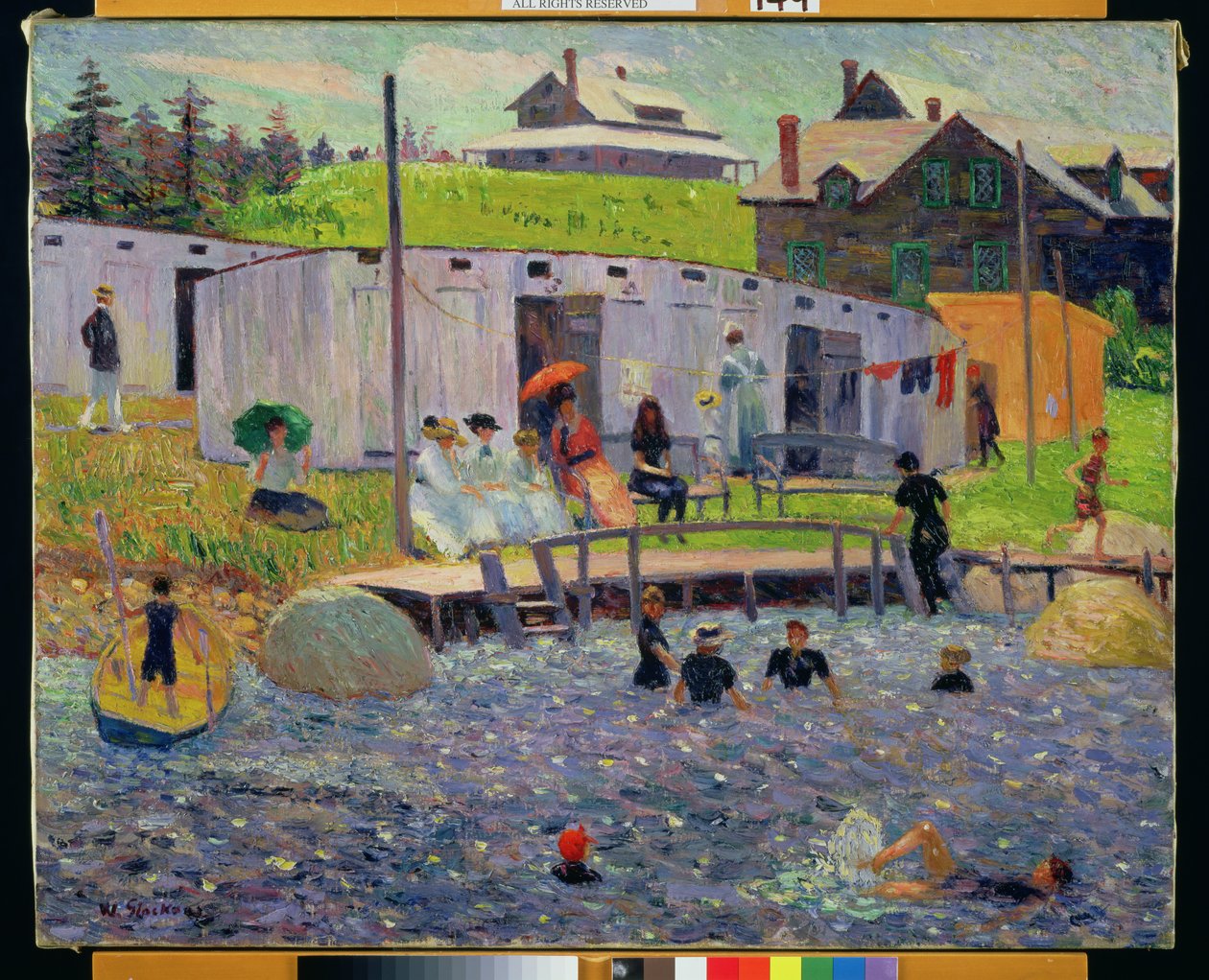 Chester hodina koupání od William James Glackens