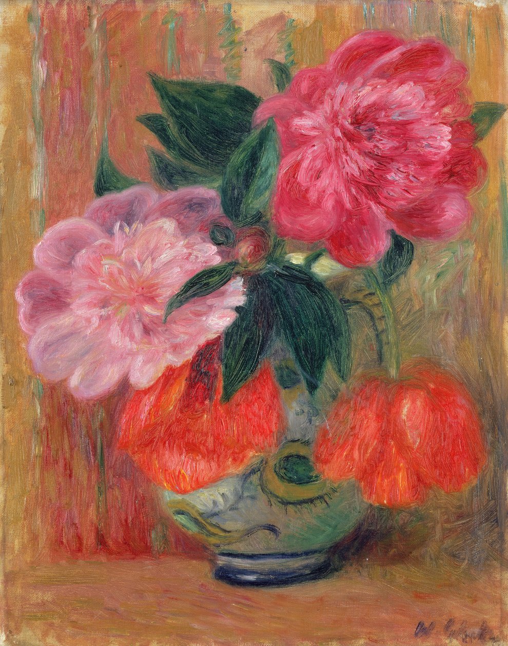 Vlčí máky a pivoňky od William James Glackens