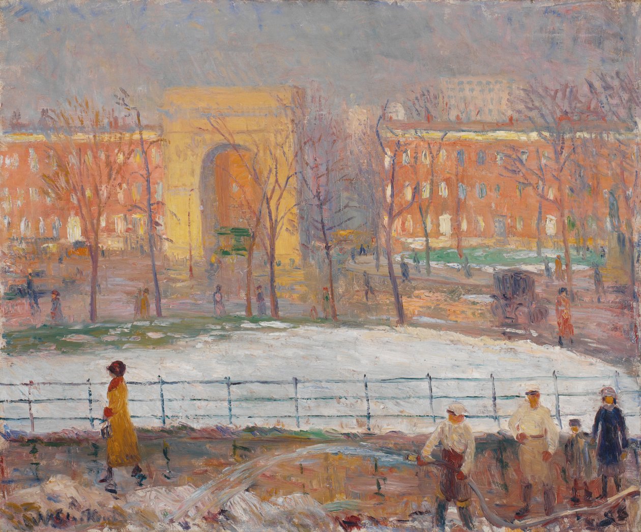 Čistič ulic, Washington Square od William James Glackens