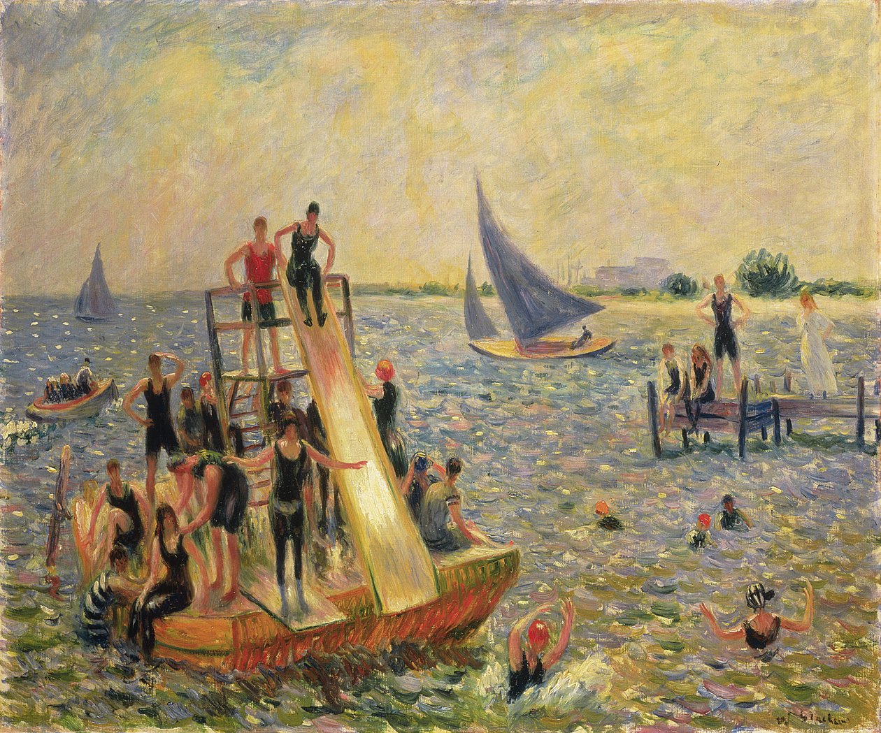 Plovák nebo Vor od William James Glackens