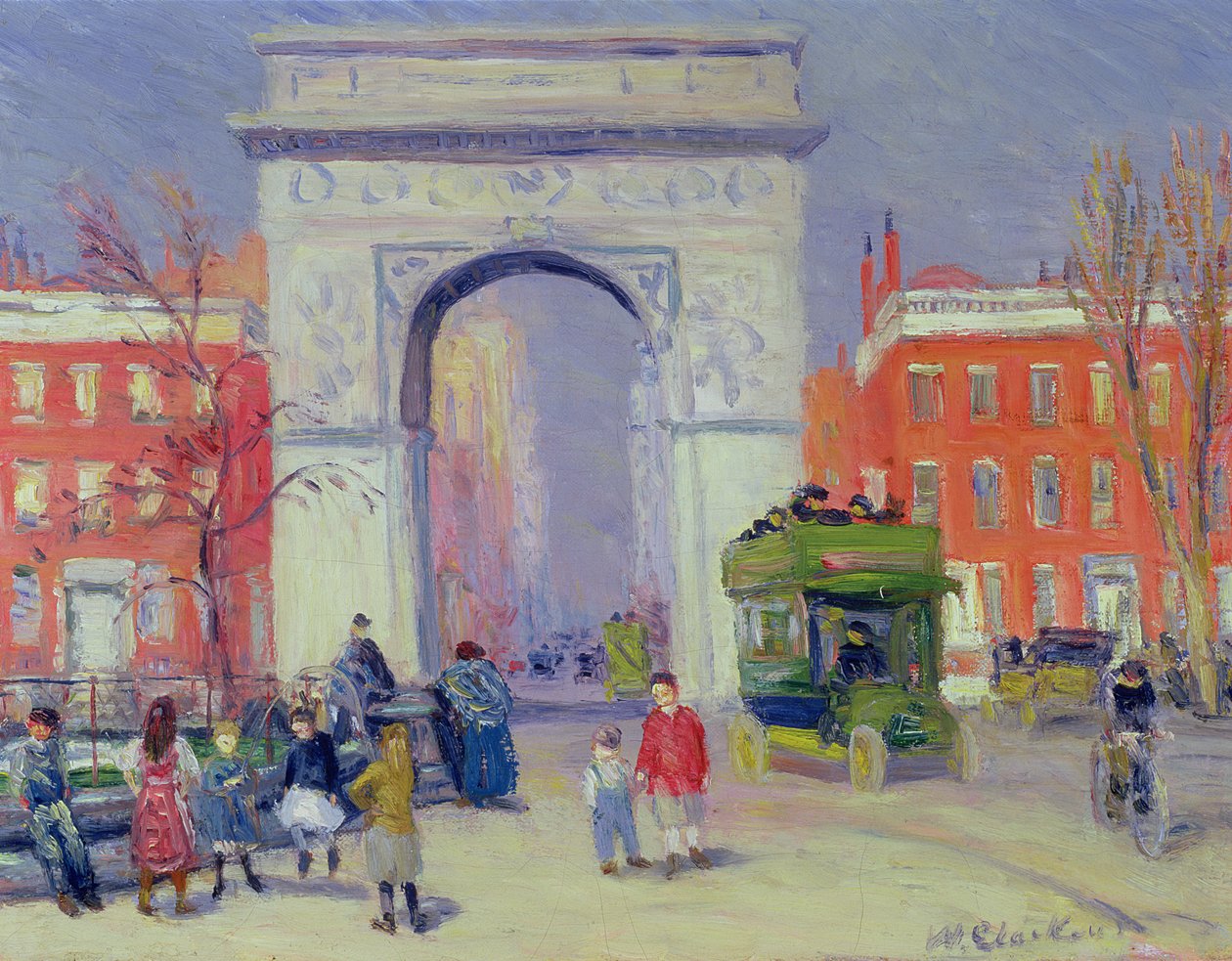 Washington Square Park, kolem roku 1908 od William James Glackens