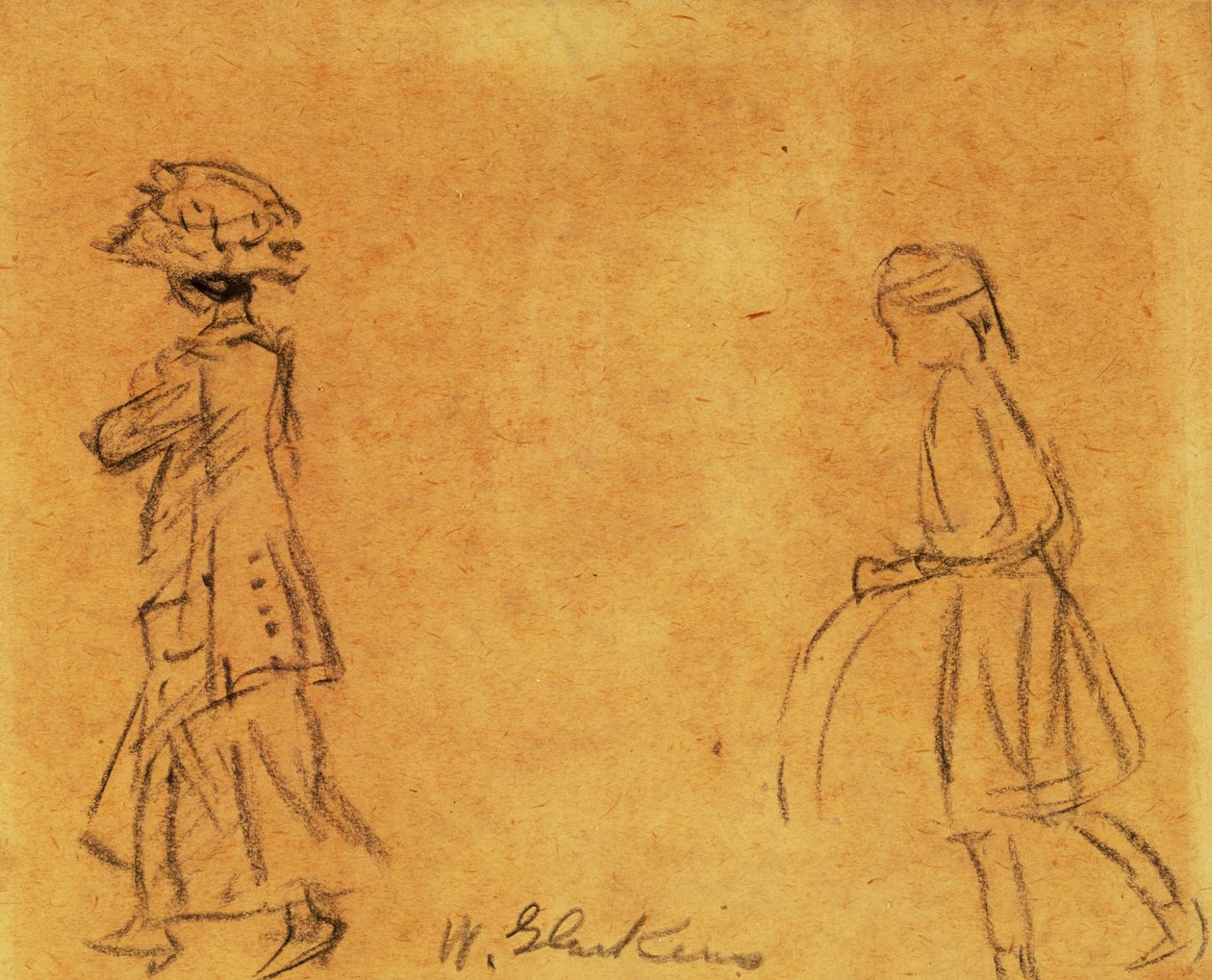 Žena a dívka od William James Glackens