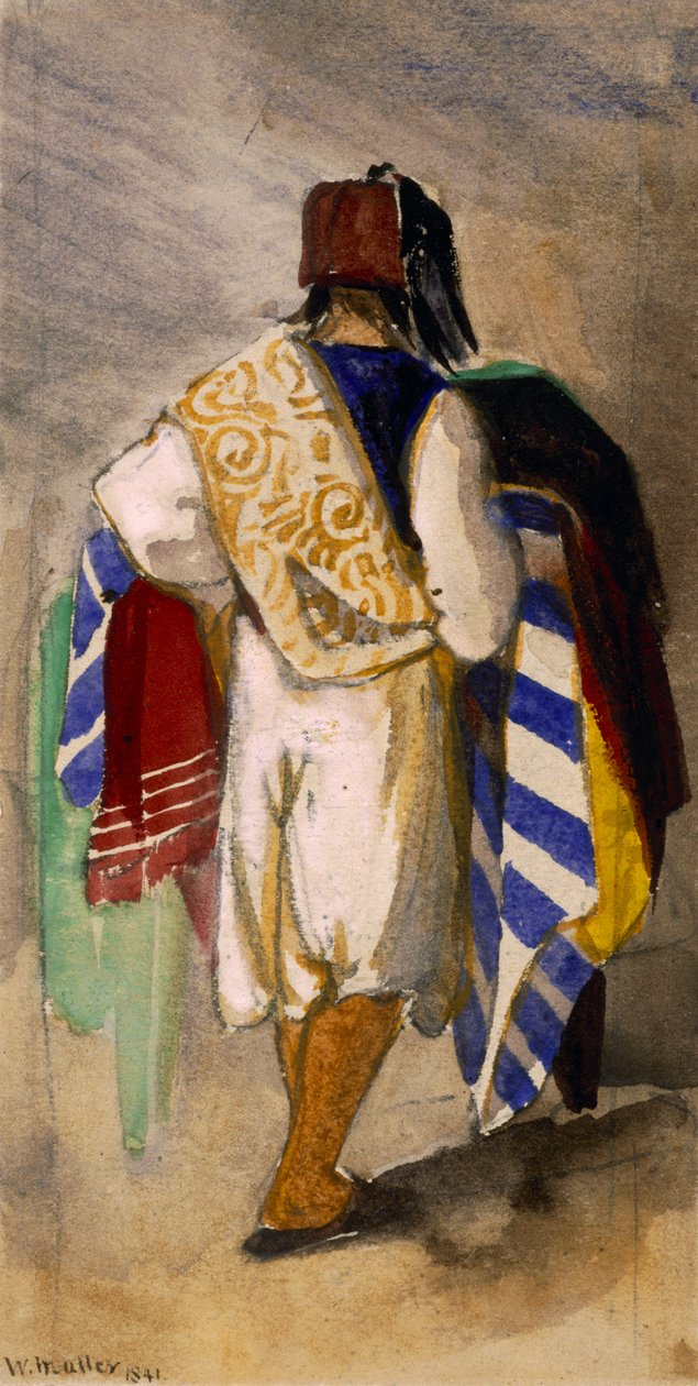 Turecký prodavač koberců, 1841 od William James Muller