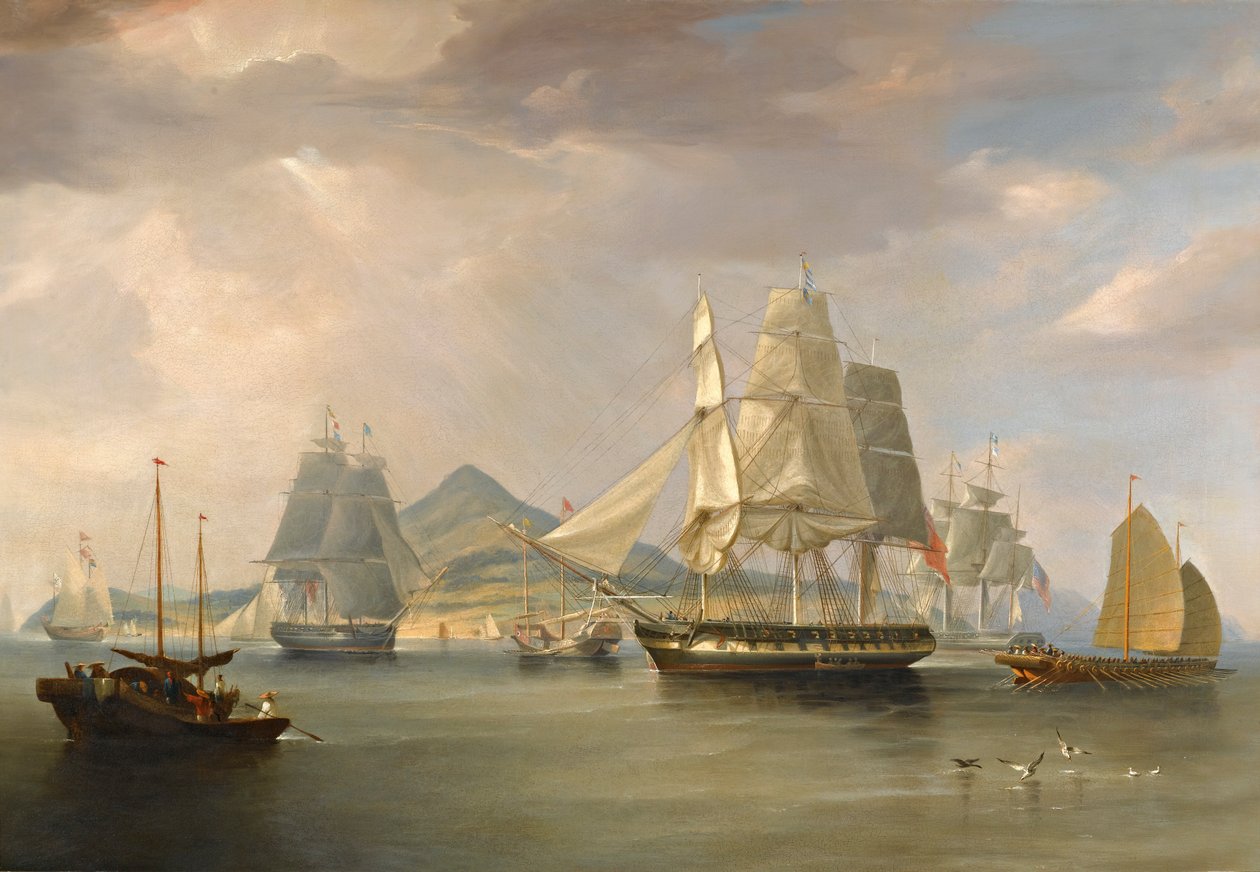 Opium je dodáváno v čínském Lintinu v roce 1824 od William John Huggins