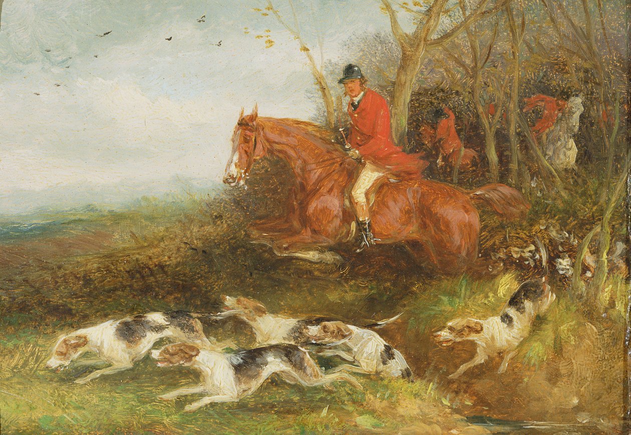 Foxhunting: Breaking Cover (olej na desce) od William Joseph Shayer