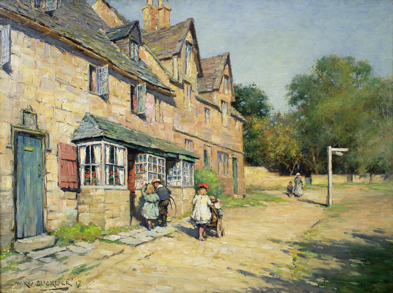 Vesnice Cotswold, 1917 od William Kay Blacklock