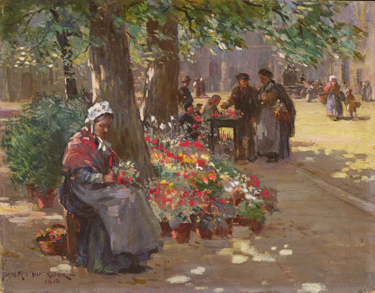 Prodejce květin, 1912 od William Kay Blacklock