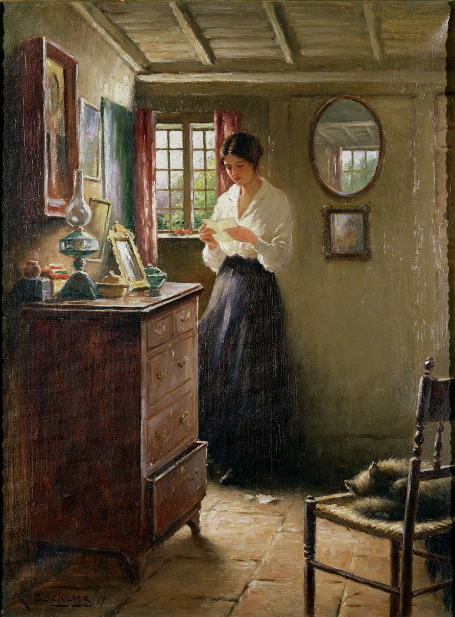 Dopis, 1917 od William Kay Blacklock