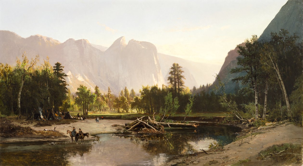 Yosemitské údolí, 1875 od William Keith