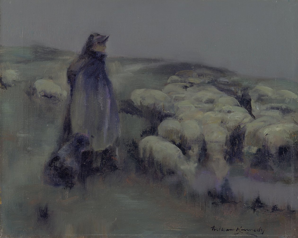 Pastýřka, kolem 1890-95 od William Kennedy