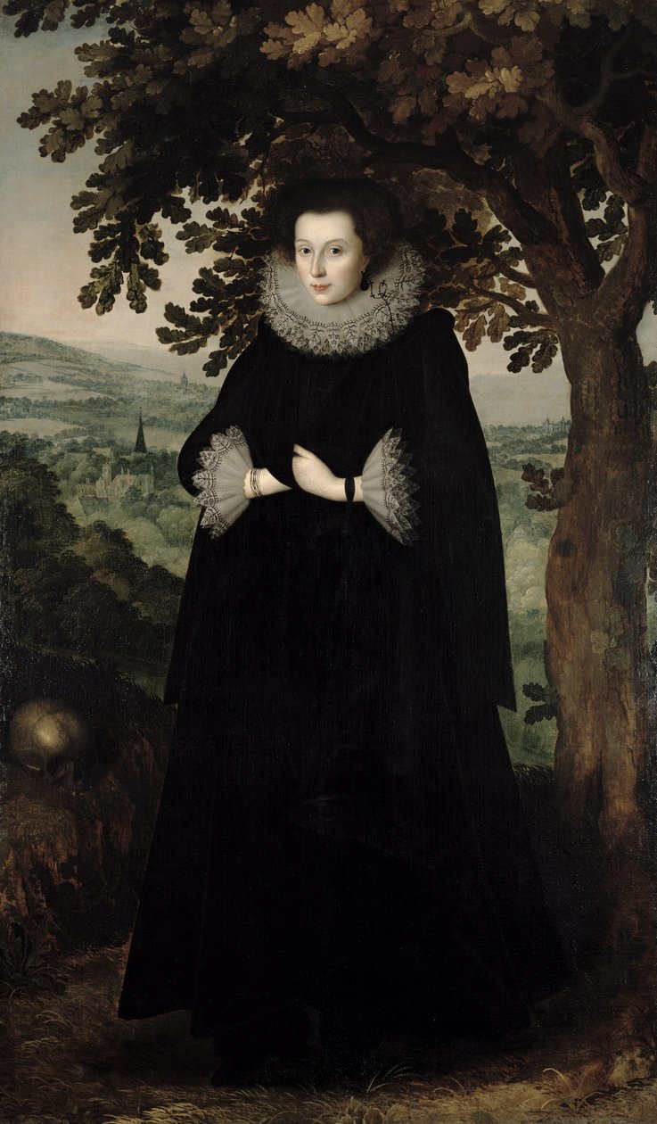 Anne Leighton, Lady St. John, kolem roku 1615 od William Larkin