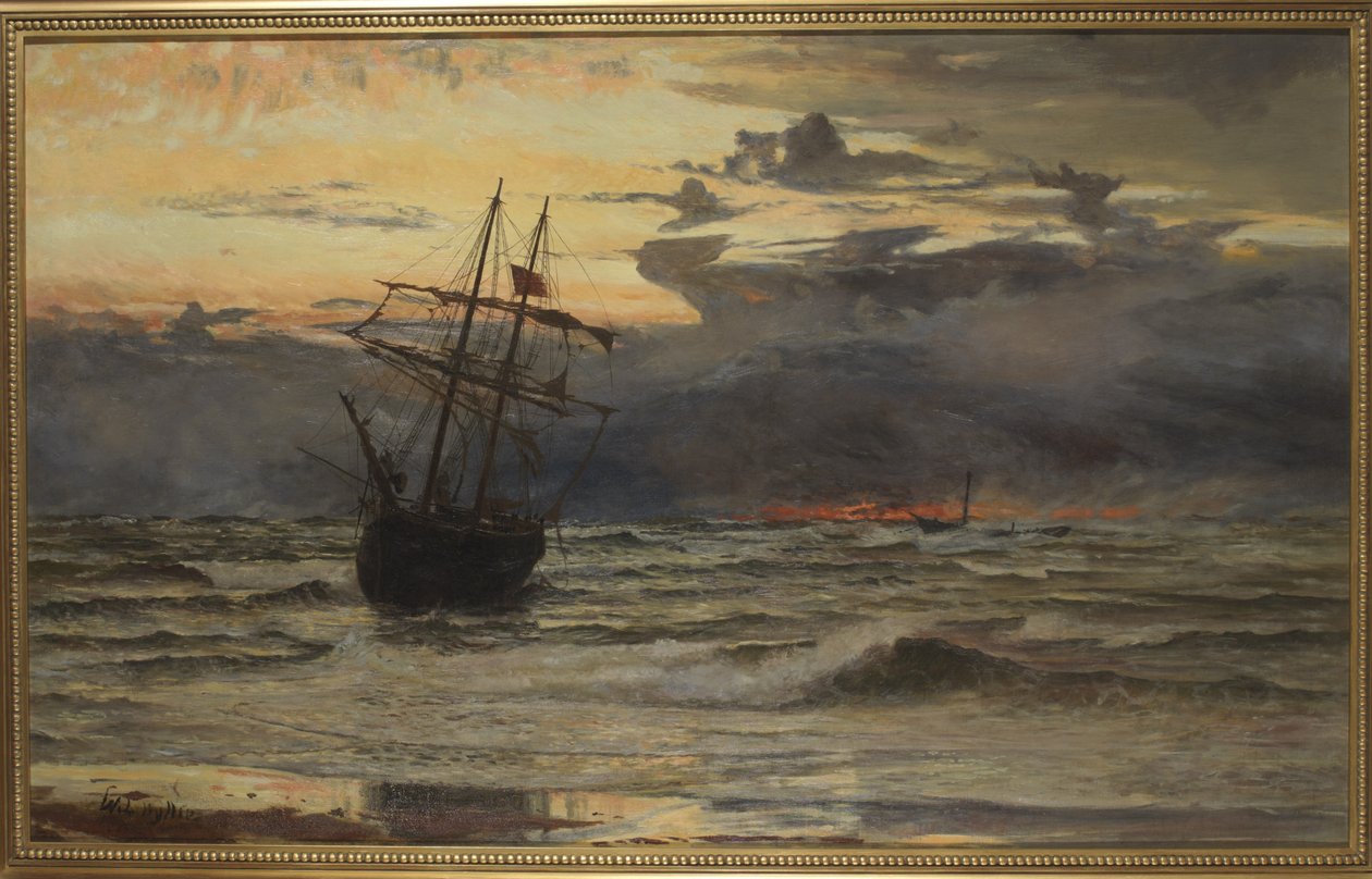 Svítání po bouři od William Lionel Wyllie