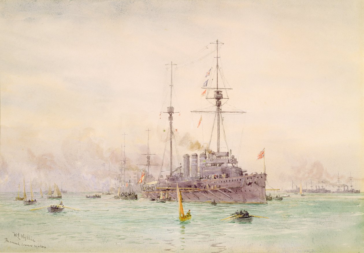 Druhá křižníková eskadra od William Lionel Wyllie