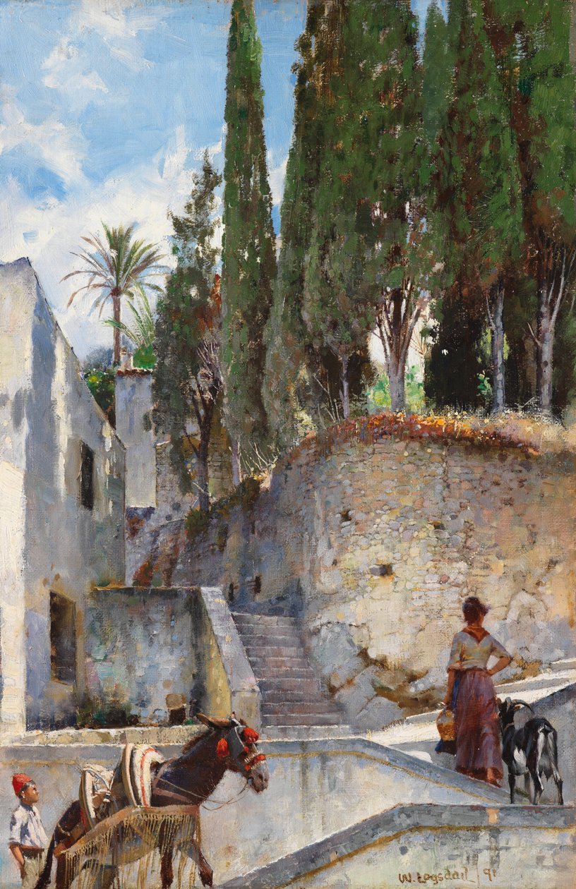 Backstreets of Neapol, 1891 od William Logsdail