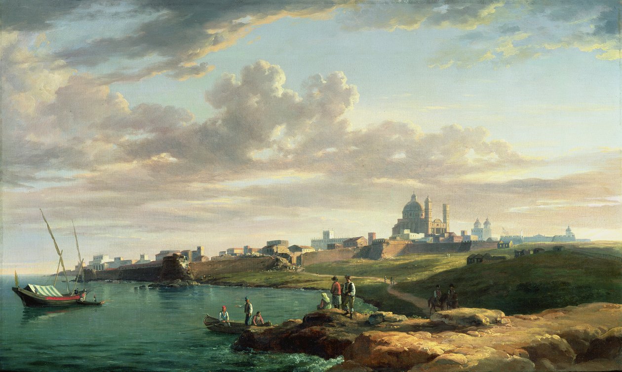 Pohled na Montevideo od William Marlow