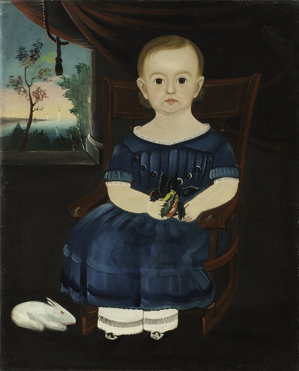 Dítě s králíkem, 1835 od William Matthew Prior