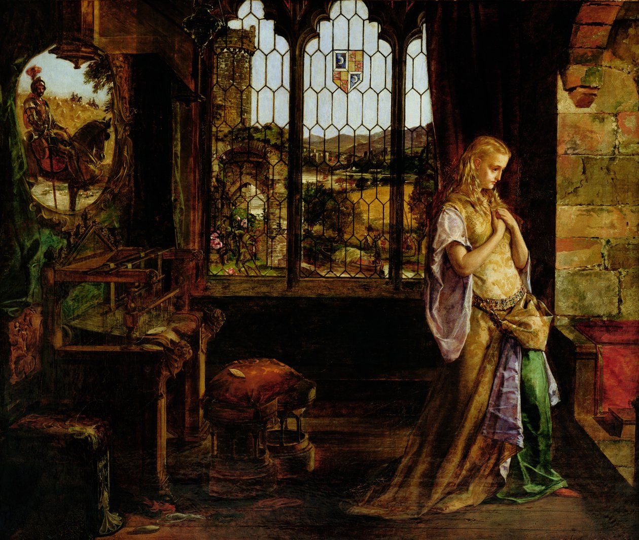 Paní ze Shalott, 1858 od William Maw Egley