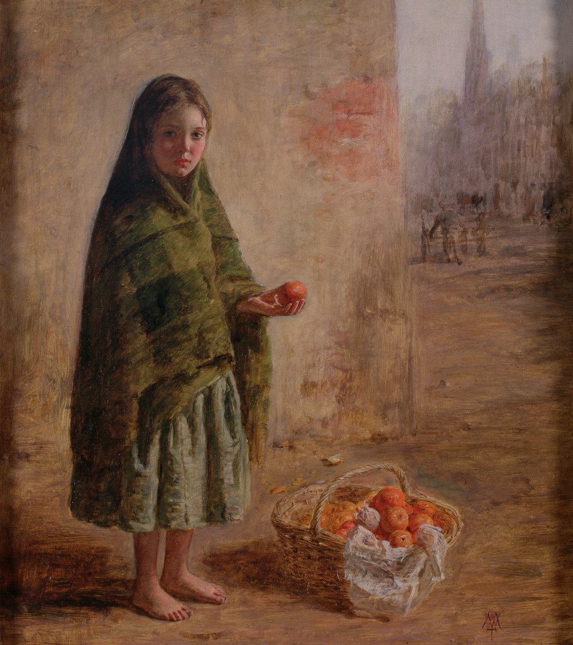 Oranžový prodejce, kolem roku 1865 od William McTaggart