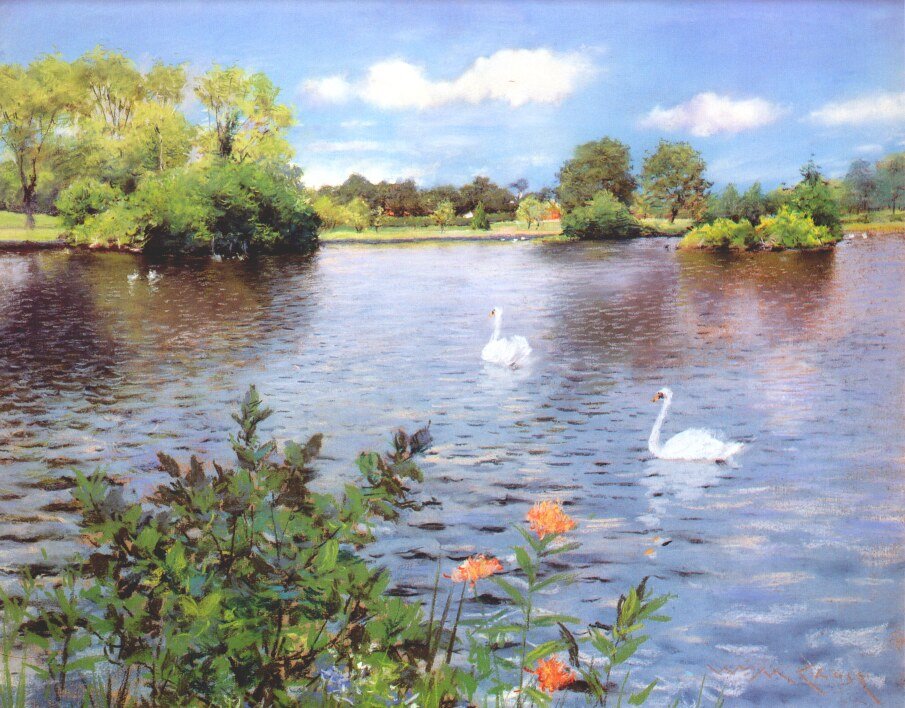 Long Island Laken od William Merritt Chase