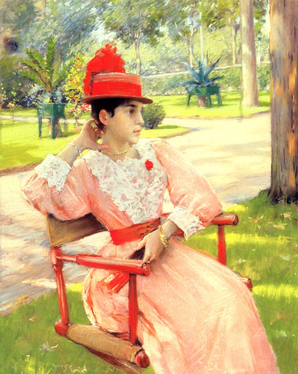 Odpoledne v parku od William Merritt Chase