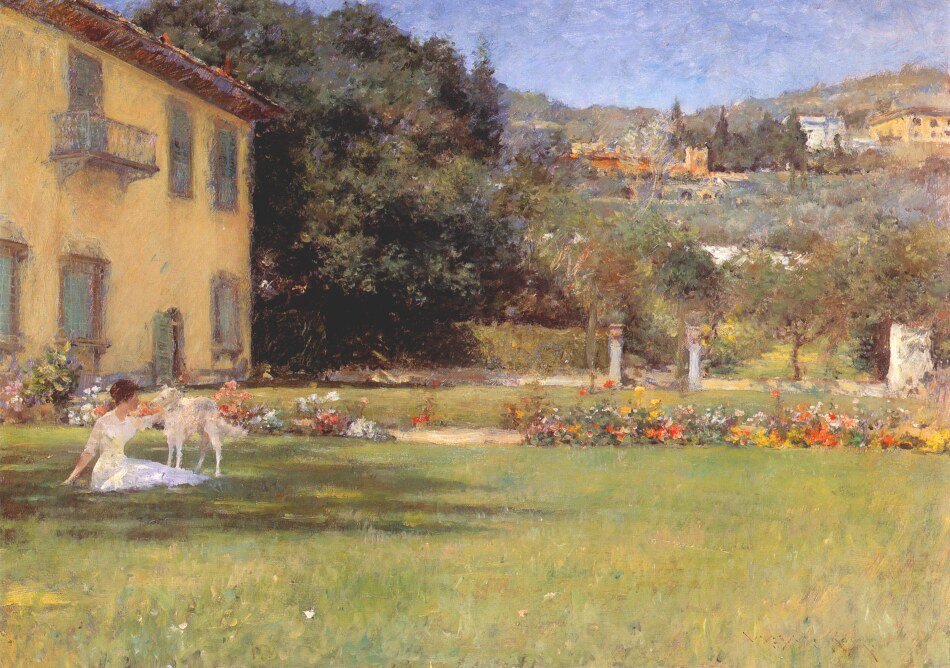 Dobří přátelé od William Merritt Chase