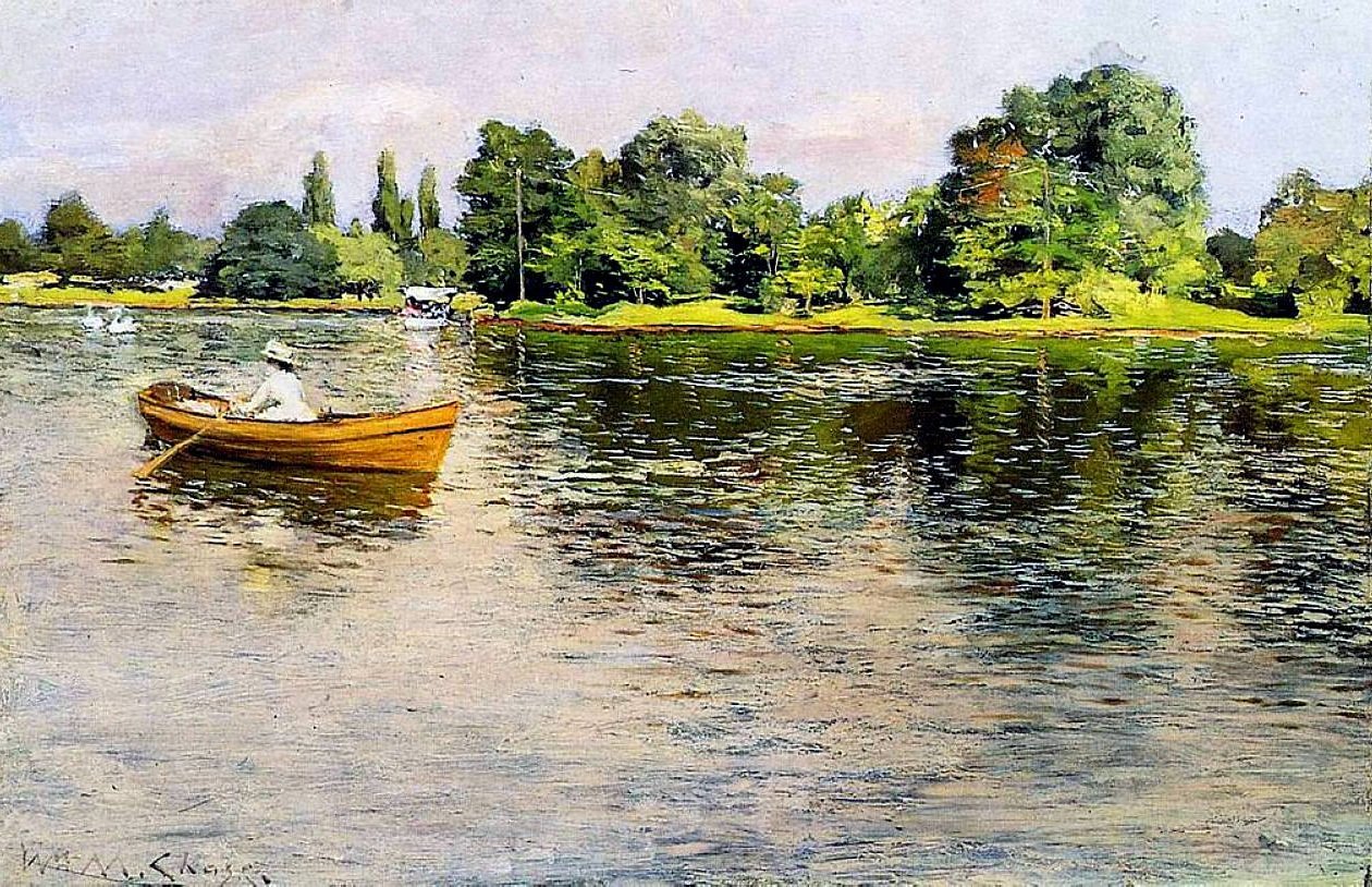 Letní tahání za shoren od William Merritt Chase