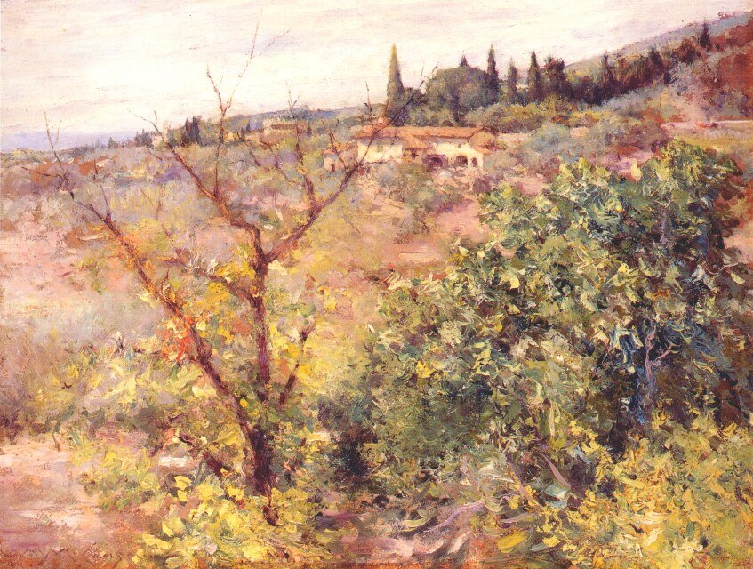 Pohled na Fiesolen od William Merritt Chase