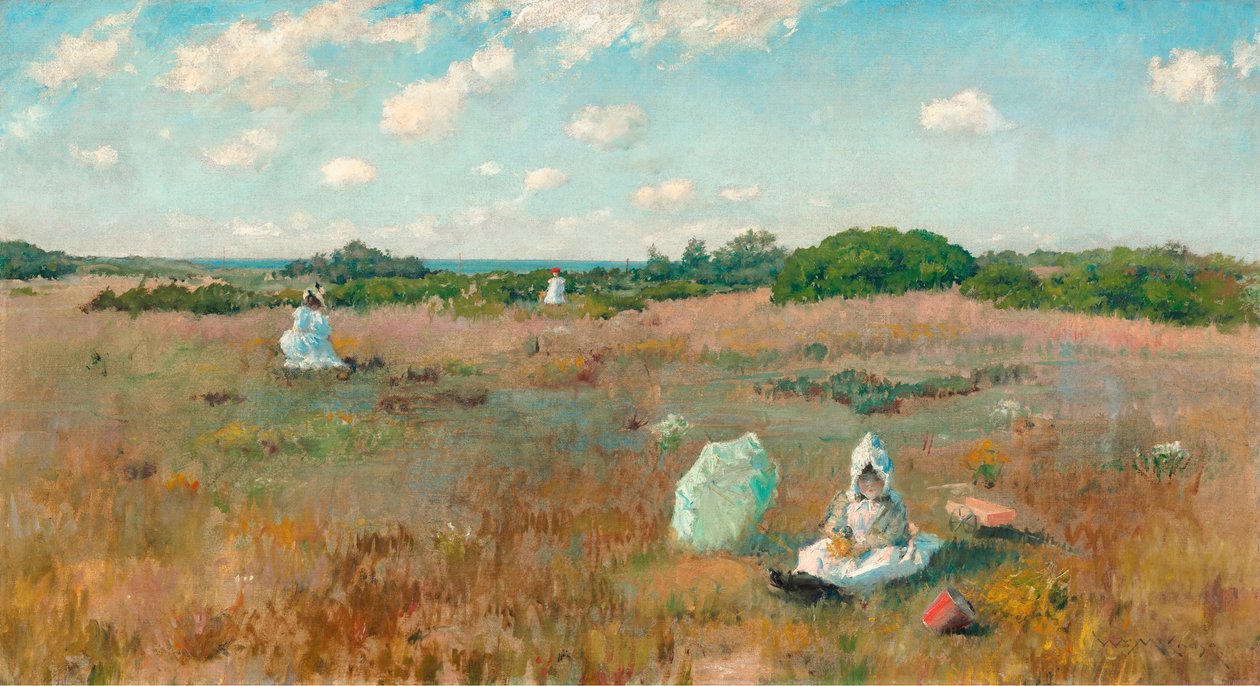 Sbírání podzimních květin od William Merritt Chase