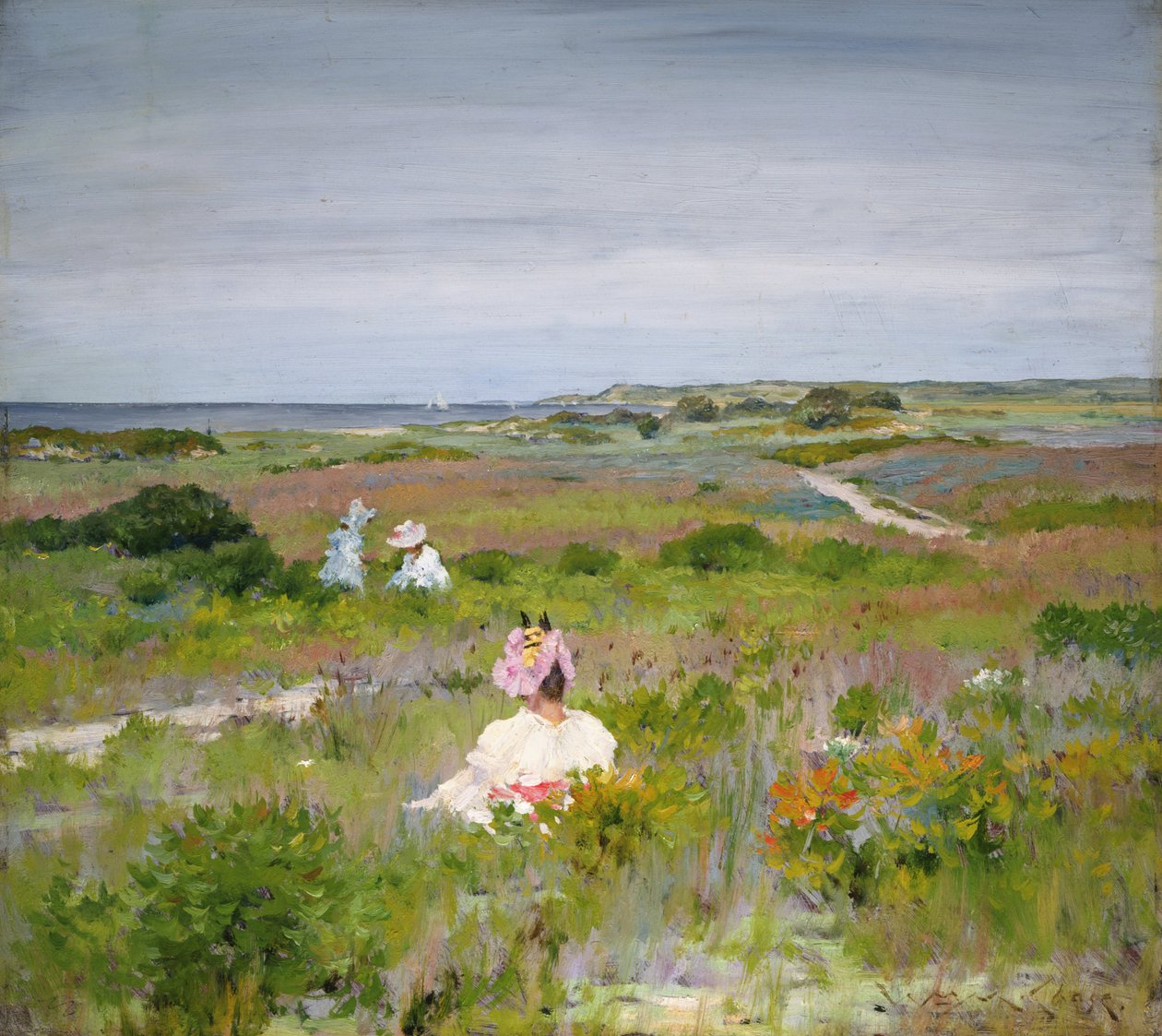 Krajina- Shinnecock, Long Island od William Merritt Chase