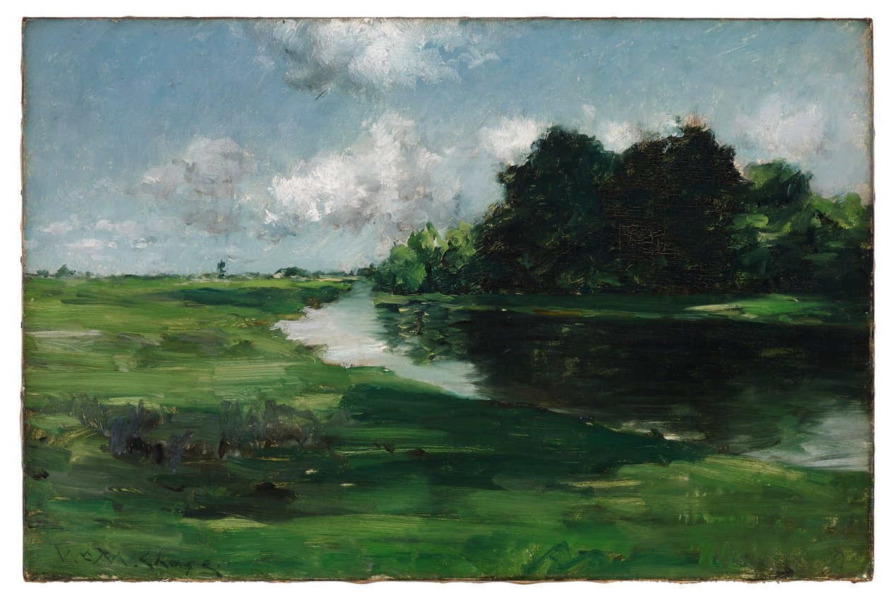 Krajina dlouhého ostrova po dešti od William Merritt Chase