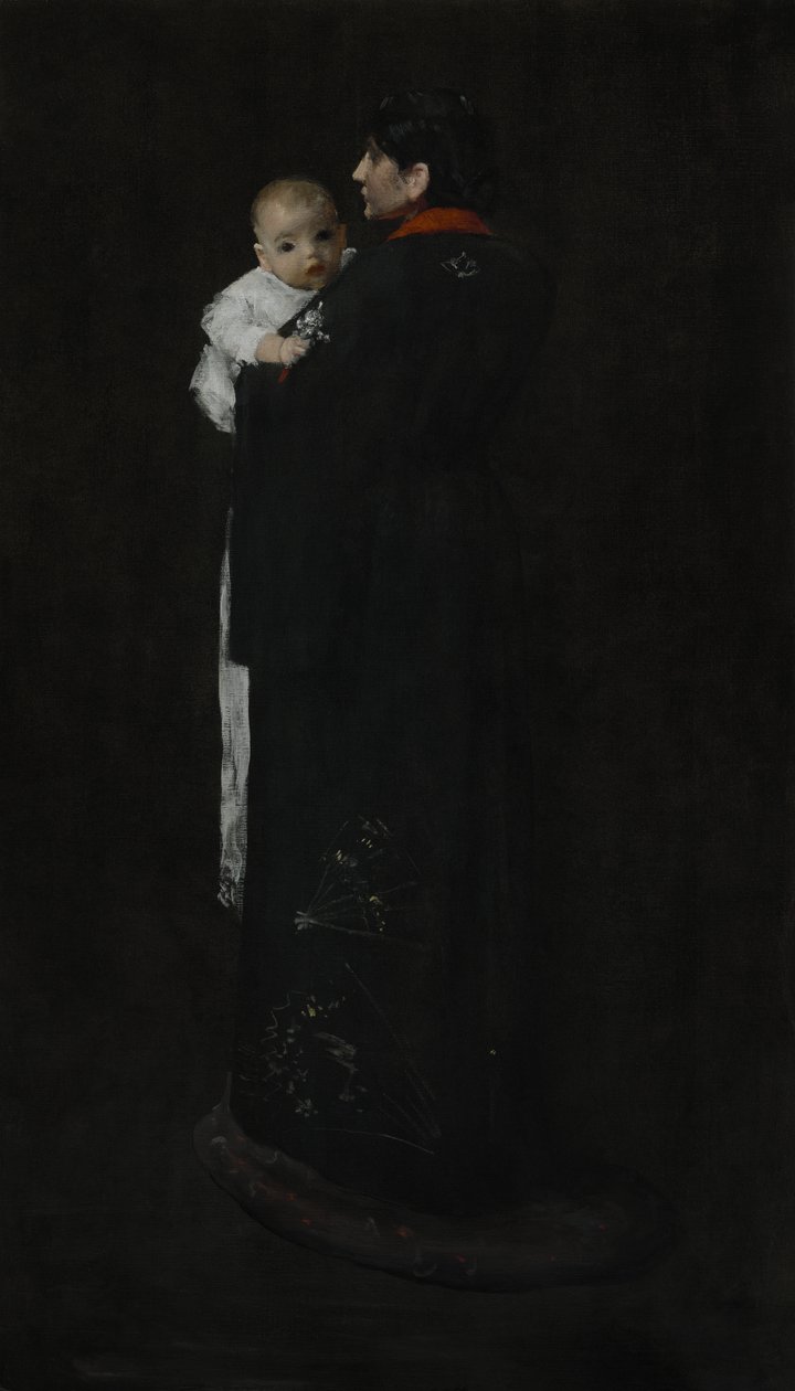 Matka a dítě (První portrét) c. 1888 od William Merritt Chase