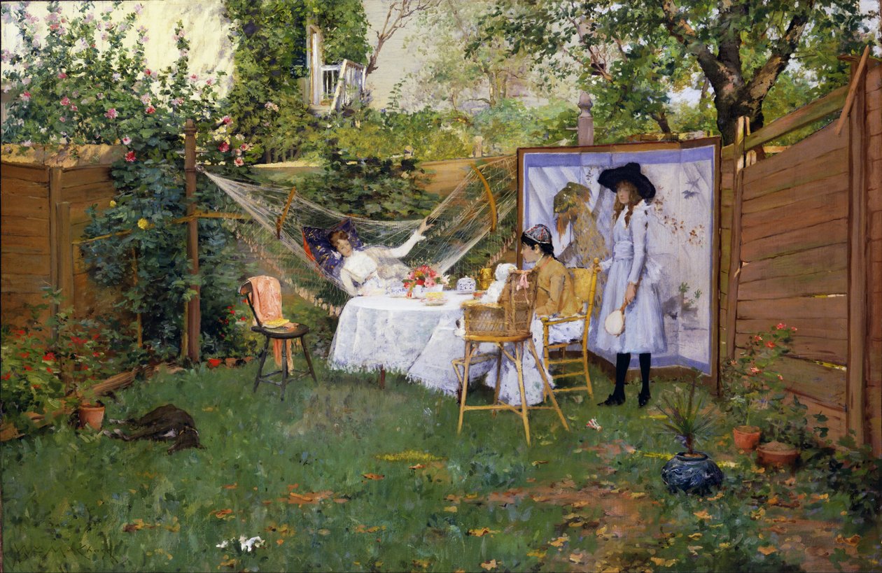 Snídaně pod širým nebem od William Merritt Chase