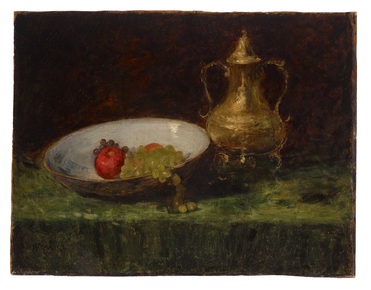 Zátiší (hrnec na ovoce a měď) od William Merritt Chase