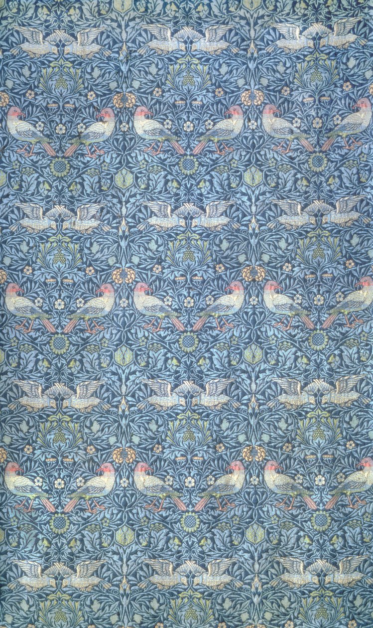Bird, vyrobený Morris & Co., 1878 (tkaná vlněná dvojitá látka) (viz také 76782) od William Morris