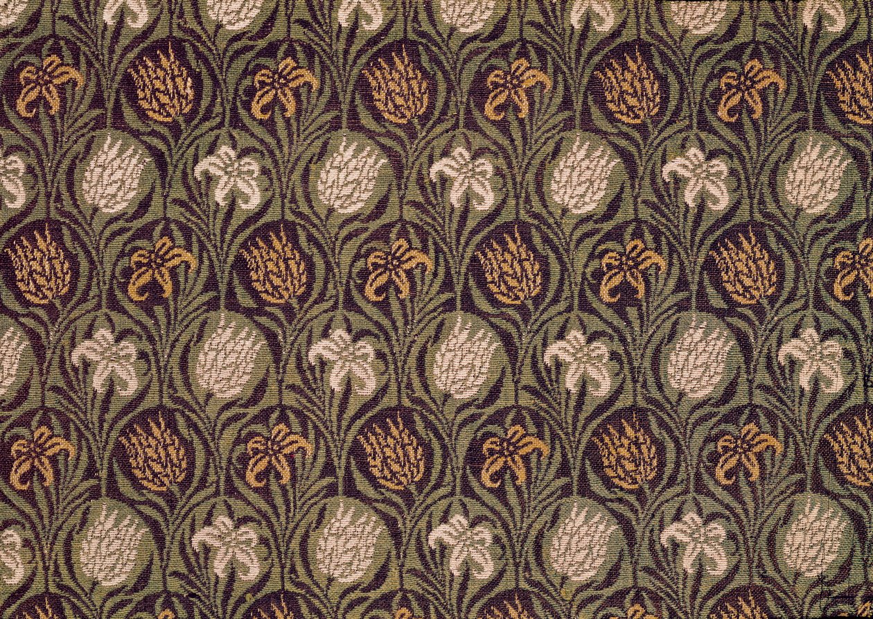 Fragment of Ingrain koberec, cca 1870 (vlna) od William Morris