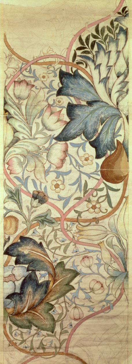 Originální návrh na výšivku Artyčok od Morrise, kolem roku 1875 od William Morris