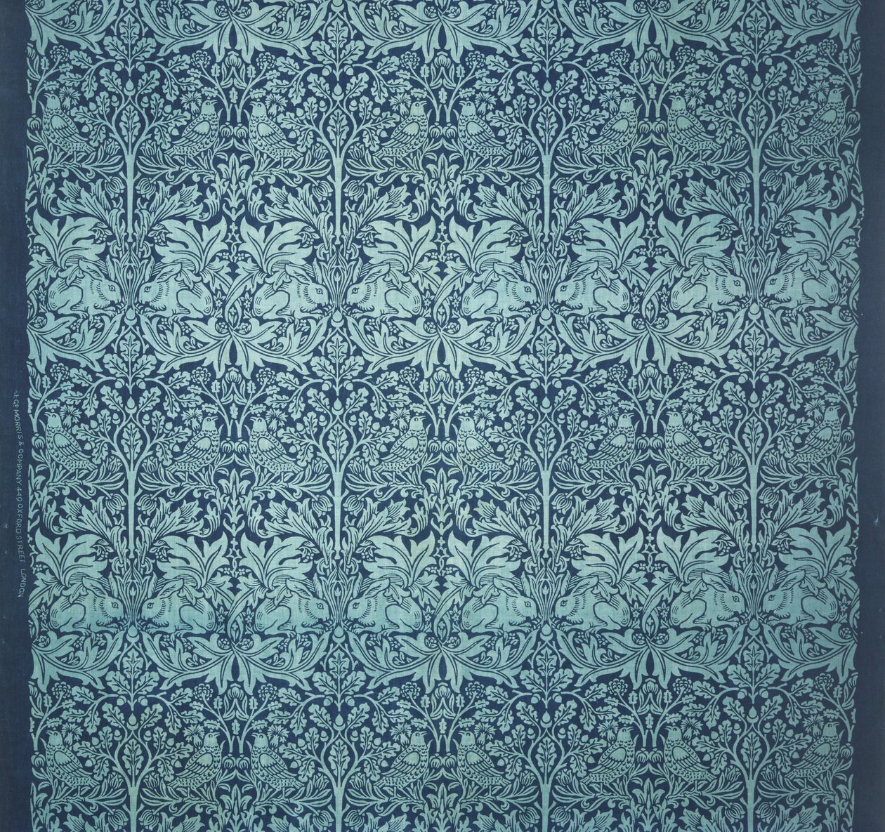Tištěný textil- králík Brer od William Morris