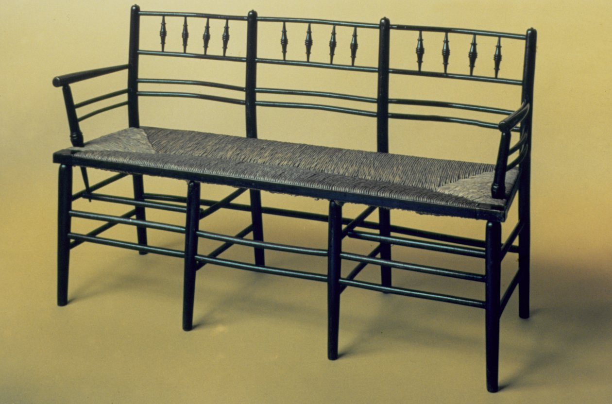Sussex rush-seded chair (dřevo a rush) od William Morris