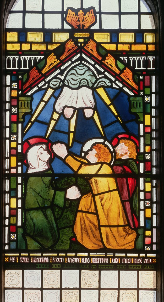Nanebevstoupení Páně, 1861 (vitráže) od William Morris