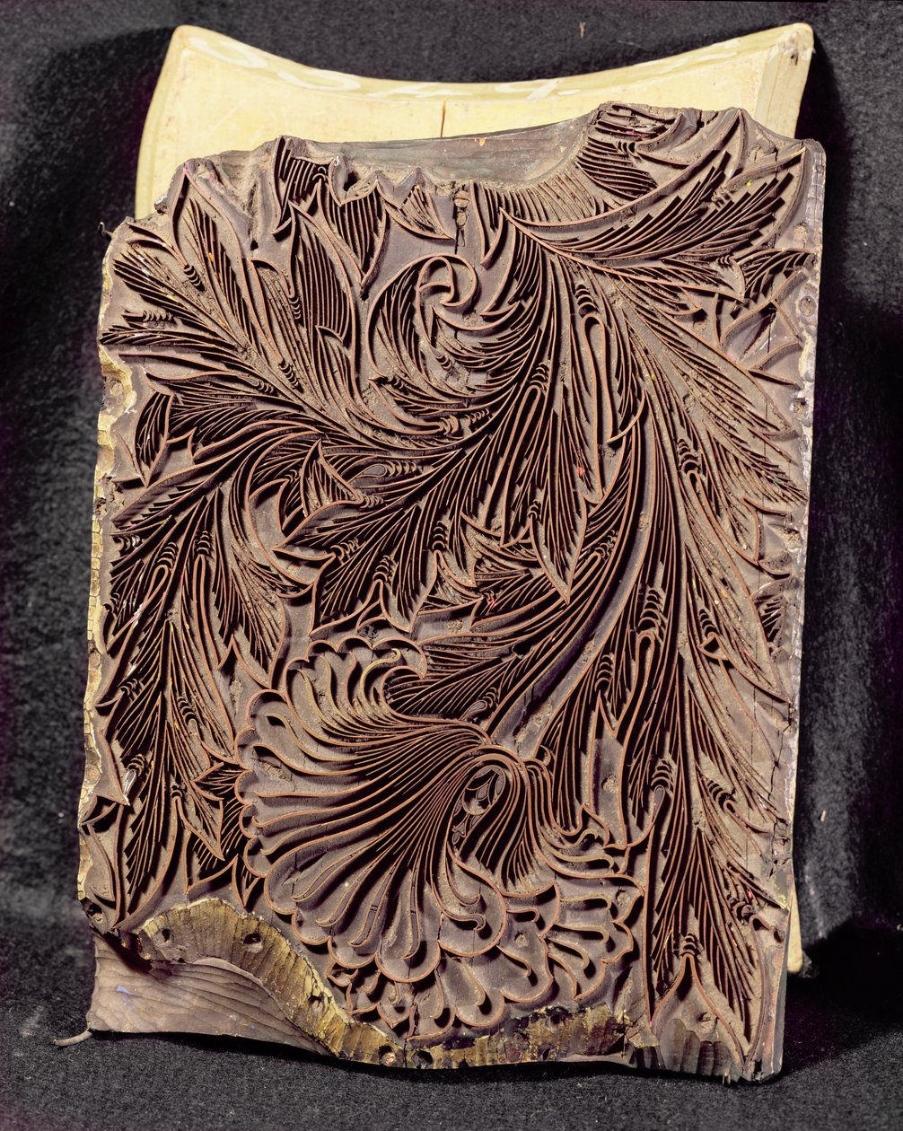 Tulipánový designový tiskový blok, 1875 (vyřezávané dřevo) od William Morris